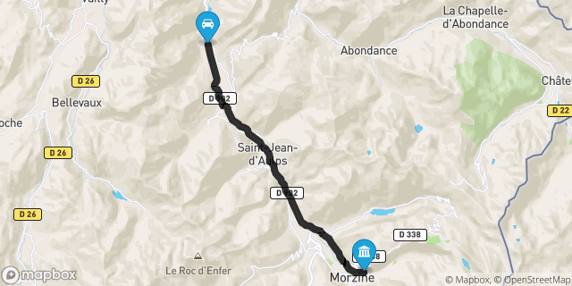 Itinéraire vers Morzine