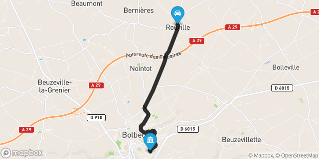 Itinéraire vers Bolbec