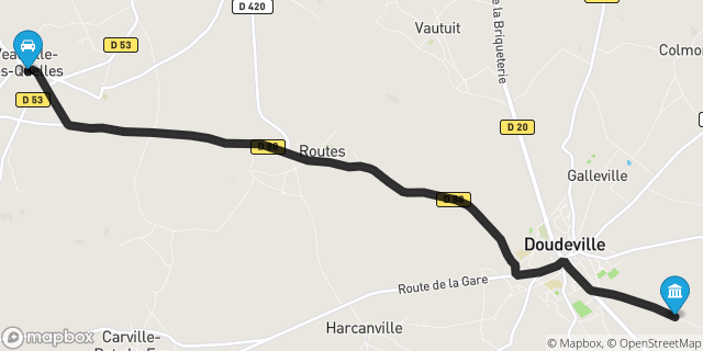 Itinéraire vers Doudeville