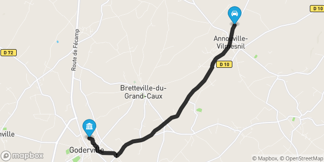 Itinéraire vers Goderville