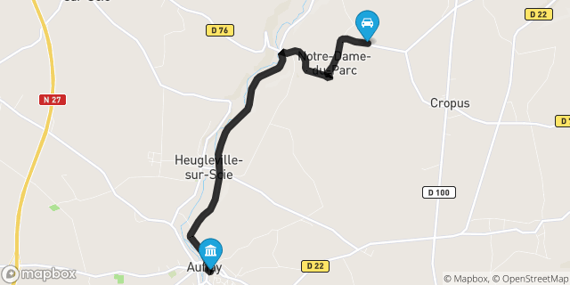 Itinéraire vers Auffay