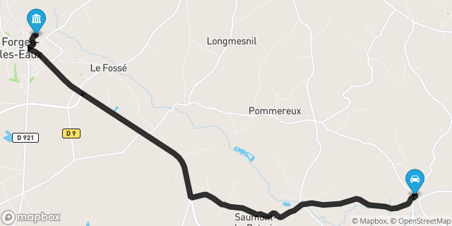 Itinéraire vers Forges-les-Eaux