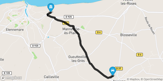 Itinéraire vers Saint-Valery-en-Caux