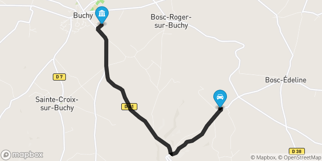 Itinéraire vers Buchy