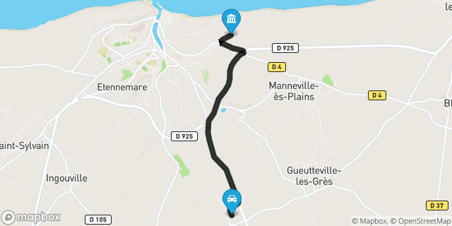 Itinéraire vers Saint-Valery-en-Caux