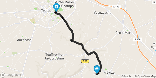 Itinéraire vers Yvetot