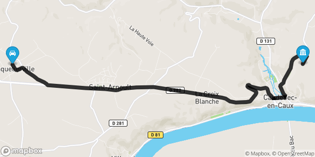 Itinéraire vers Caudebec-en-Caux
