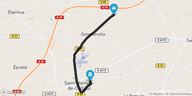 Itinéraire vers Saint-Romain-de-Colbosc