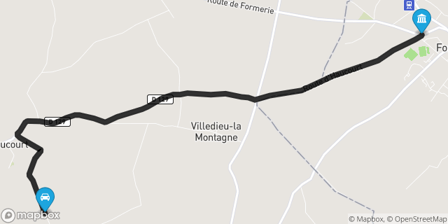 Itinéraire vers Formerie