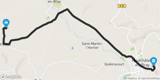 Itinéraire vers Neufchâtel-en-Bray