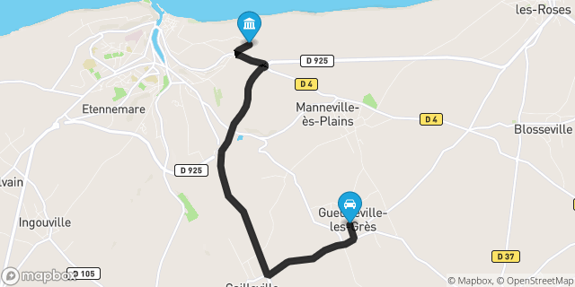 Itinéraire vers Saint-Valery-en-Caux