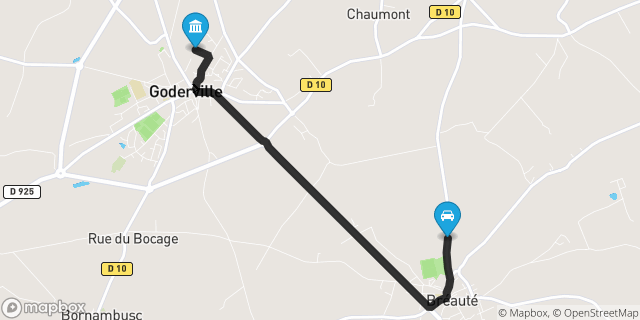 Itinéraire vers Goderville