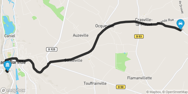 Itinéraire vers Cany-Barville