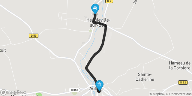 Itinéraire vers Auffay