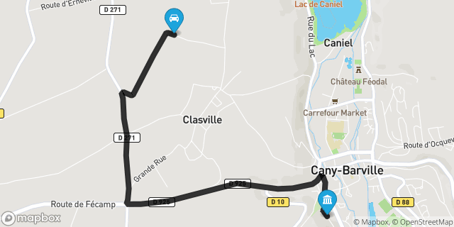 Itinéraire vers Cany-Barville