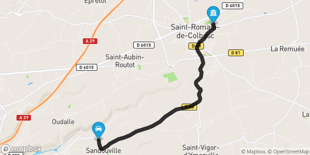 Itinéraire vers Saint-Romain-de-Colbosc