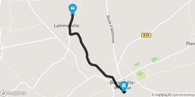 Itinéraire vers Bacqueville-en-Caux