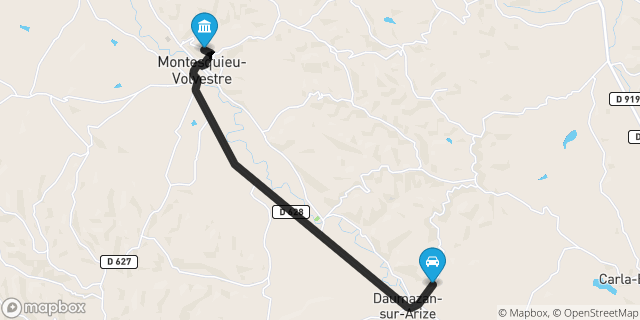 Itinéraire vers Montesquieu-Volvestre
