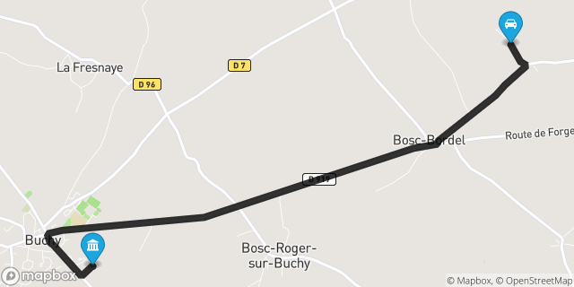 Itinéraire vers Buchy