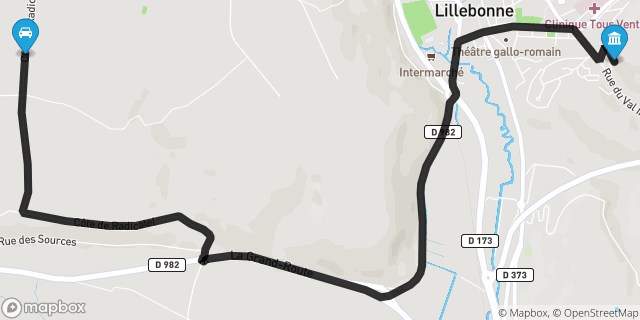 Itinéraire vers Lillebonne