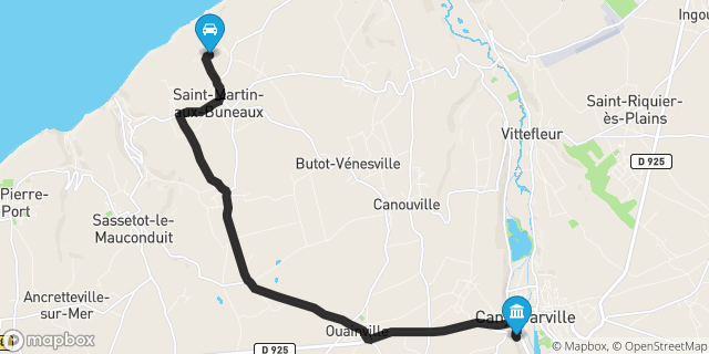 Itinéraire vers Cany-Barville