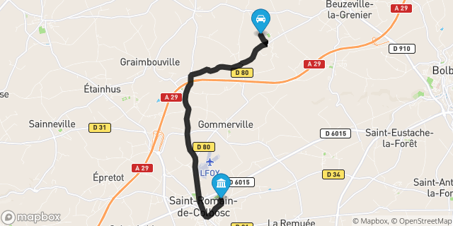 Itinéraire vers Saint-Romain-de-Colbosc
