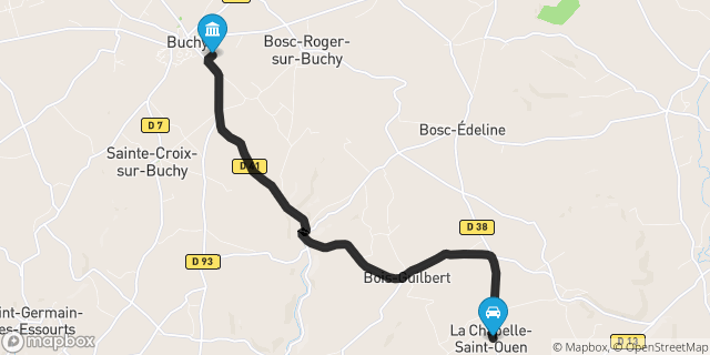 Itinéraire vers Buchy
