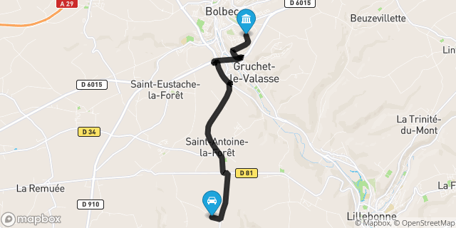 Itinéraire vers Bolbec