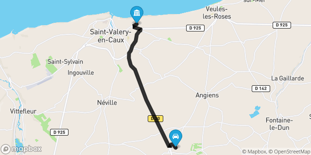 Itinéraire vers Saint-Valery-en-Caux