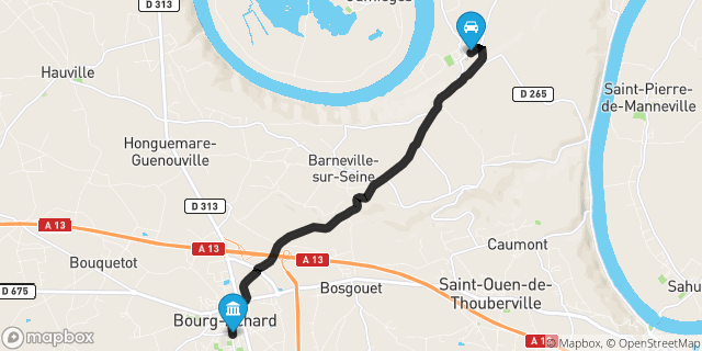 Itinéraire vers Bourg-Achard
