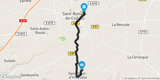 Itinéraire vers Saint-Romain-de-Colbosc