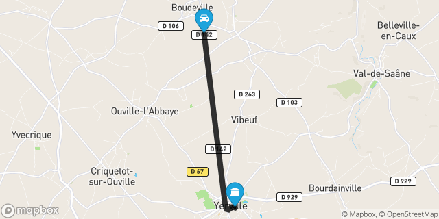 Itinéraire vers Yerville