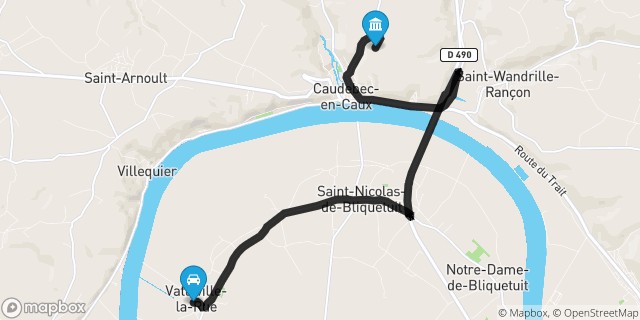 Itinéraire vers Caudebec-en-Caux