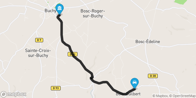 Itinéraire vers Buchy
