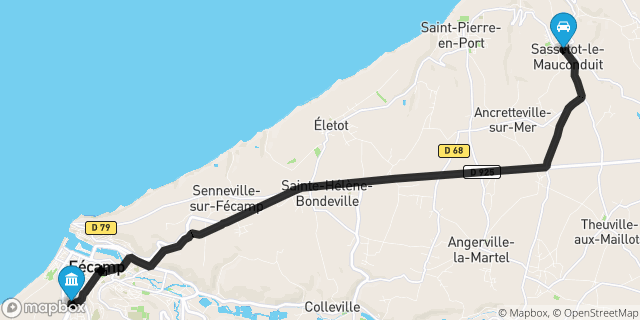 Itinéraire vers Fécamp