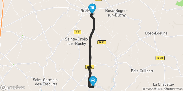 Itinéraire vers Buchy