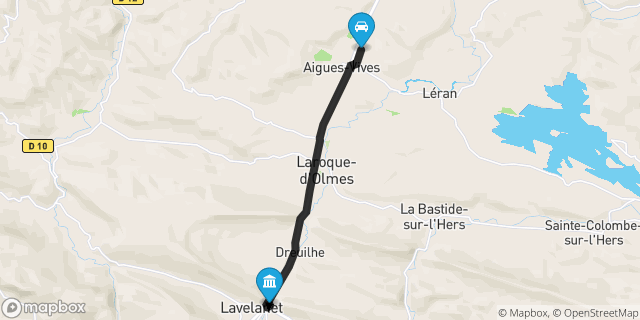 Itinéraire vers Lavelanet