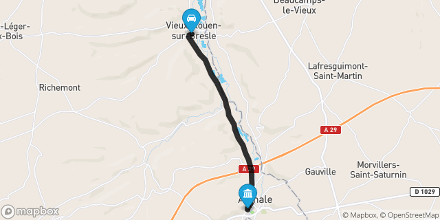 Itinéraire vers Aumale
