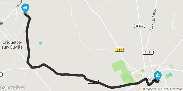 Itinéraire vers Yerville