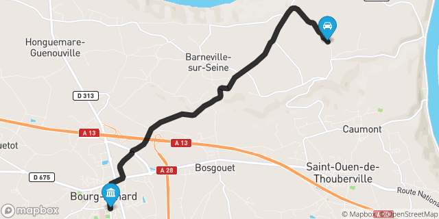 Itinéraire vers Bourg-Achard