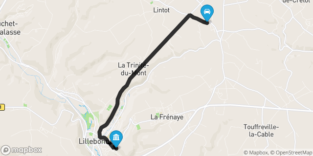 Itinéraire vers Lillebonne