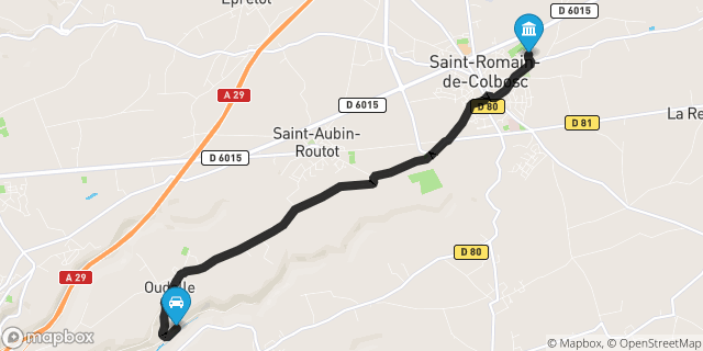 Itinéraire vers Saint-Romain-de-Colbosc