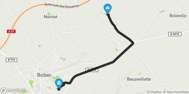 Itinéraire vers Bolbec