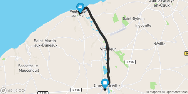 Itinéraire vers Cany-Barville