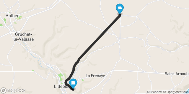 Itinéraire vers Lillebonne