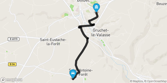 Itinéraire vers Bolbec