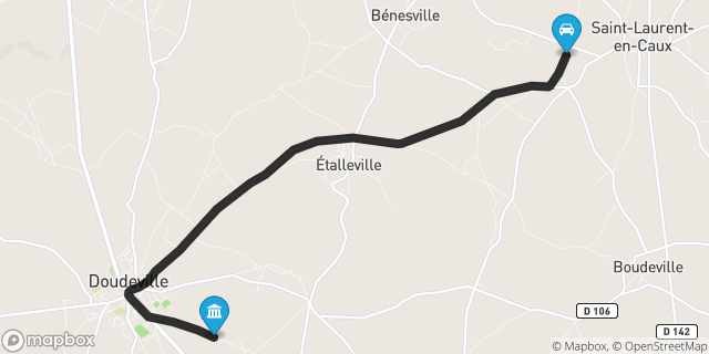 Itinéraire vers Doudeville