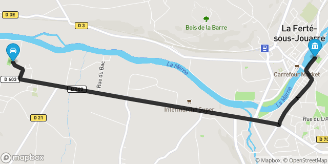 Itinéraire vers La Ferté-sous-Jouarre