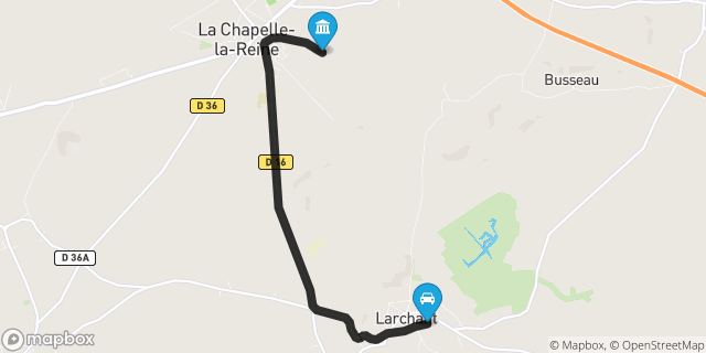 Itinéraire vers La Chapelle-la-Reine