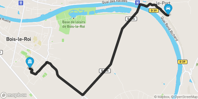 Itinéraire vers Bois-le-Roi